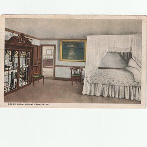 1922 Antique/Vintage White Border Post Card Mt. Vernon Va.